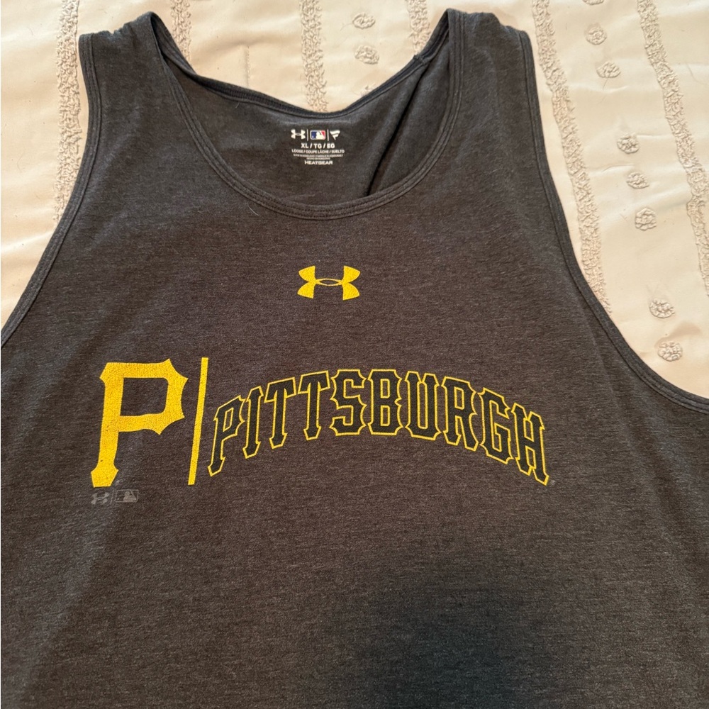 Under Armour Heather Grey Pittsburgh Pirates Tank